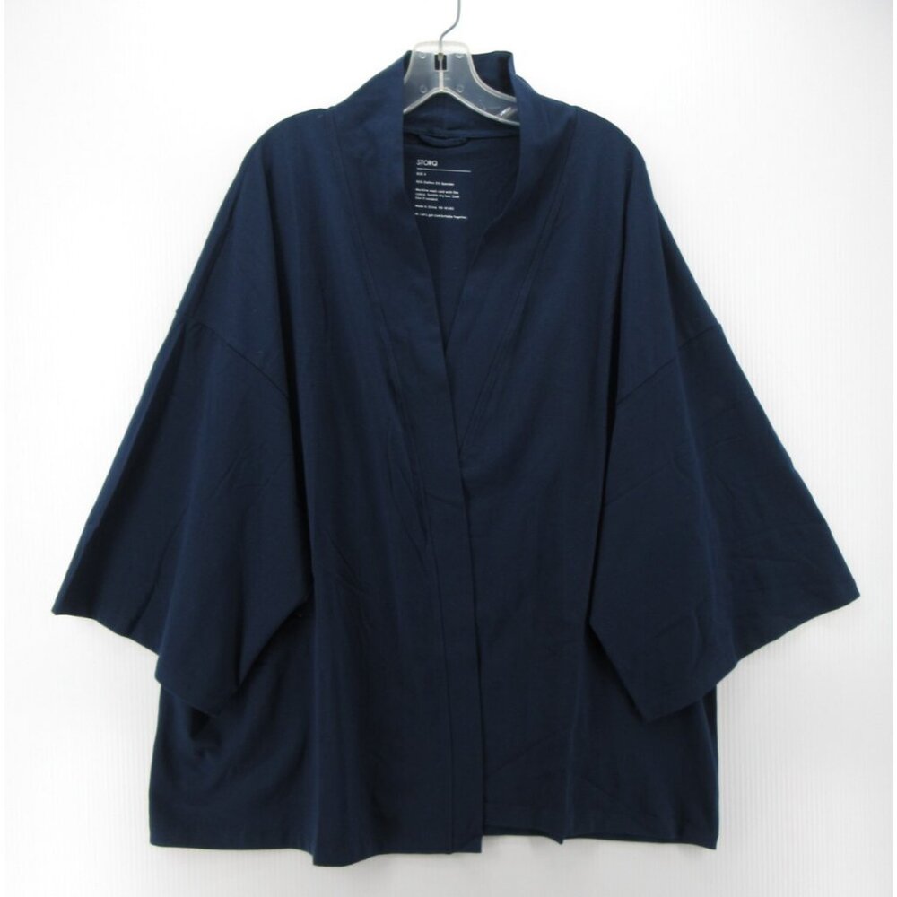 Storq Top Large Open Wrap Pregnancy Delivery Shirt Oversized 4 *